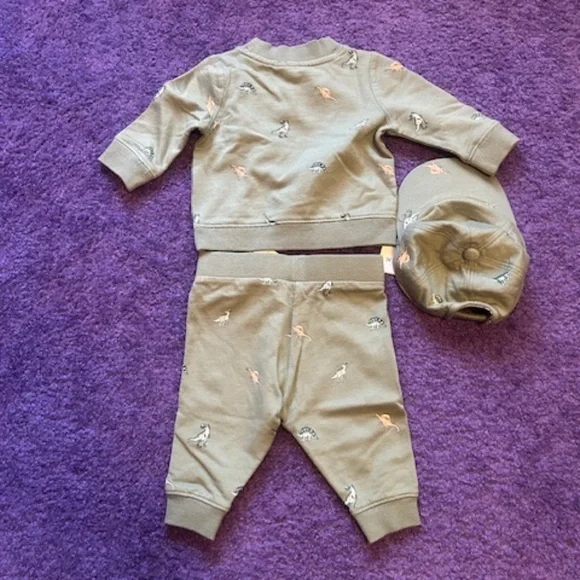 Janie and Jack - Boys Dinosaur set - NWT - 3-6 months - Picture 2 of 8